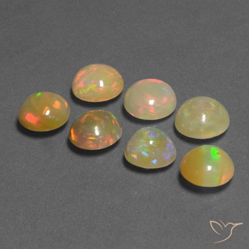 5.32ctw Naturel Multicolore Opale, Tour, Translucide