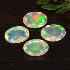 Achetez naturel 1,01ct multicolore opale gems, coupe ovale, en provenance ethiopie chez gemselect. en stock, livraison internationale!