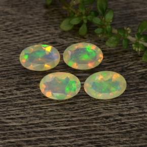 Achetez naturel 1.03ct Multicolore Opale gems, Coupe ovale, En provenance Ethiopie chez GemSelect. En stock, livraison internationale!