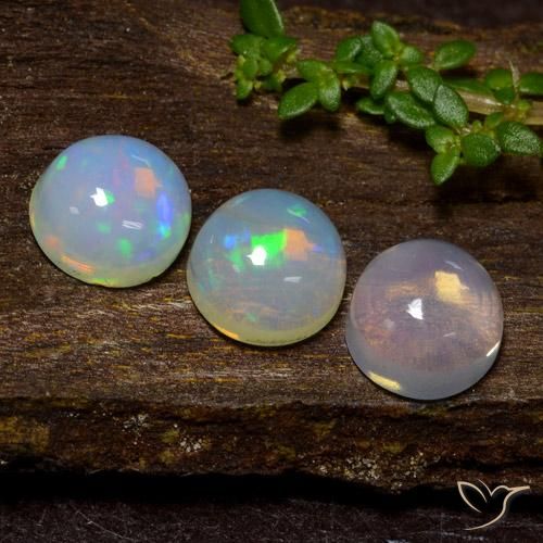 Achetez naturel 2.12ct Multicolore Opale gems, Coupe roude, En provenance Ethiopie chez GemSelect. En stock, livraison internationale!
