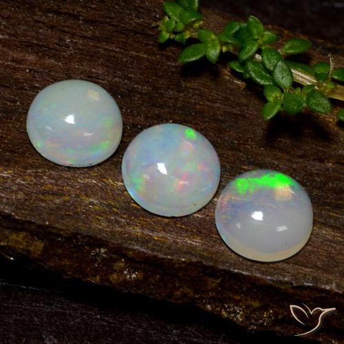 1.46ctw Naturel Multicolore Opale, Tour, Transparent