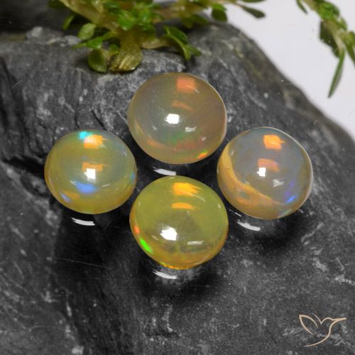 1.77ctw Naturel Multicolore Opale, Tour, Transparent, Photo A