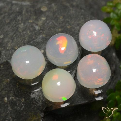 2.04ctw Naturel Multicolore Opale, Tour, Translucide