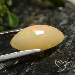 Opale Multicolore naturelle Marquise, 1.42 ct, Translucide