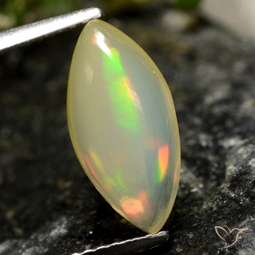 1.84ct Naturel Multicolore Opale, Marquise, Transparent