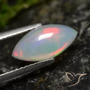 Opale Multicolore naturelle Marquise, 1.01 ct, Transparent