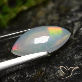Opale Multicolore naturelle Marquise, 1.01 ct, Transparent