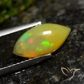 Opale Multicolore naturelle Marquise, 1.29 ct, Translucide