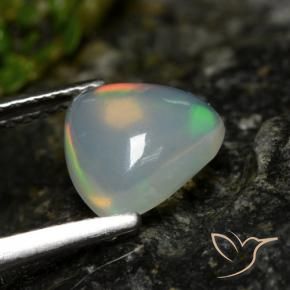 Opale Multicolore naturelle Trillion, 1.00 ct, Transparent