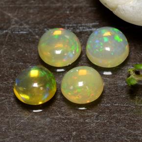 Achetez naturel 1,20ct multicolore opale gems, coupe roude, en provenance ethiopie chez gemselect. en stock, livraison internationale!