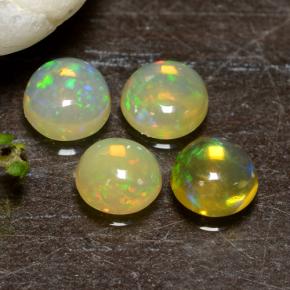 Achetez naturel 1,20ct multicolore opale gems, coupe roude, en provenance ethiopie chez gemselect. en stock, livraison internationale!
