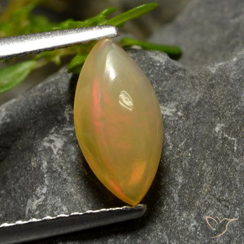 0.95ct Naturel Multicolore Opale, Marquise, Transparent