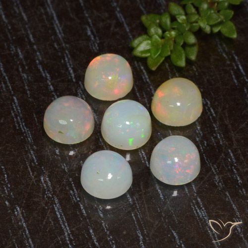 2.44ctw Naturel Multicolore Opale, Tour, Transparent