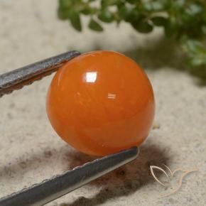 Opale Orange feu naturelle Tour, 1.41 ct, Translucide