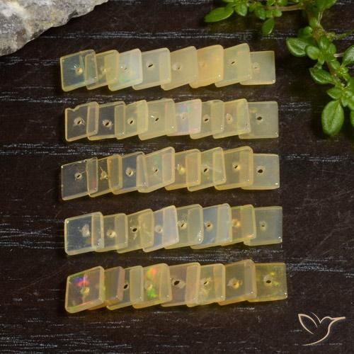 Shop natural 5.15ct Multicolore Opale gems, Carré, from Ethiopie at GemSelect. In stock, global shipping!