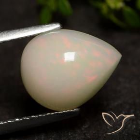 Opale Multicolore naturelle En forme de poire, 1.73 ct, Translucide