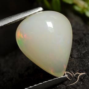 Opale Multicolore naturelle En forme de poire, 3.04 ct, Translucide