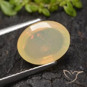 Opale Multicolore naturelle ovale, 1.48 ct, Transparent