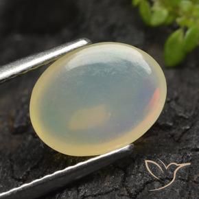 Opale Multicolore naturelle ovale, 1.22 ct, Transparent