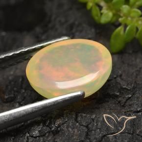 Opale Multicolore naturelle Coupe ovale, 1.44 ct, Translucide