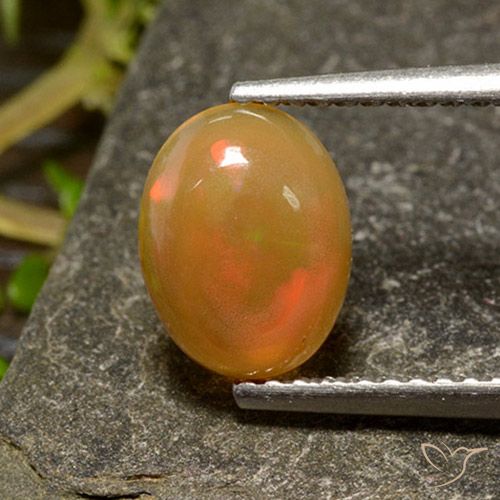 0.93ct Naturel Multicolore Opale, ovale, Transparent