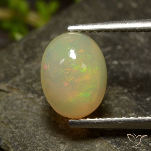 1.42ct Naturel Multicolore Opale, ovale, Translucide