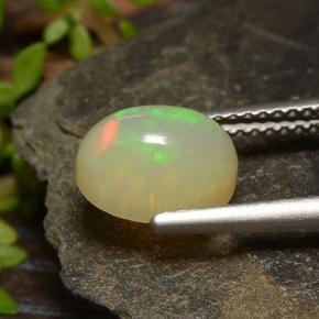 Opale Multicolore naturelle Coupe ovale, 1.46 ct, Translucide
