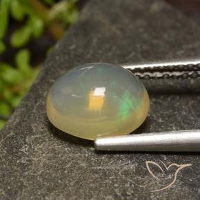 Opale Multicolore naturelle ovale, 1.65 ct, Transparent