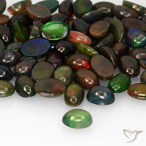 0.32ct Naturel Multicolore Opale, ovale, Translucide