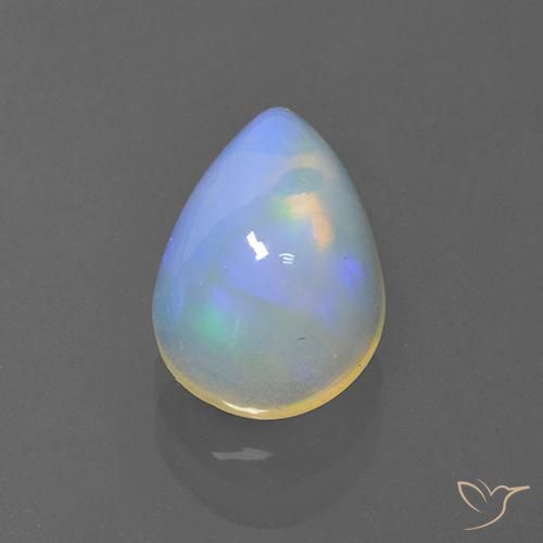 1.86ct Naturel Multicolore Opale, En forme de poire, Transparent