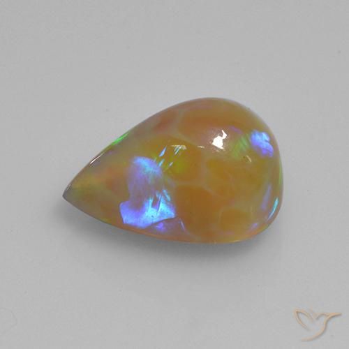 Opale Multicolore naturelle En forme de poire, 2.74 ct, Translucide