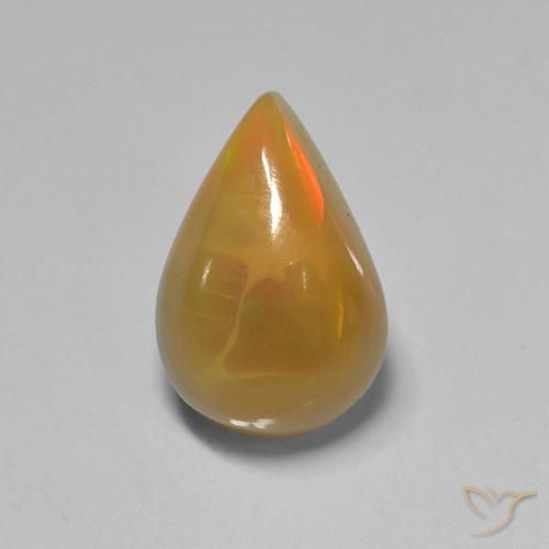 Opale Multicolore naturelle En forme de poire, 1.50 ct, Translucide