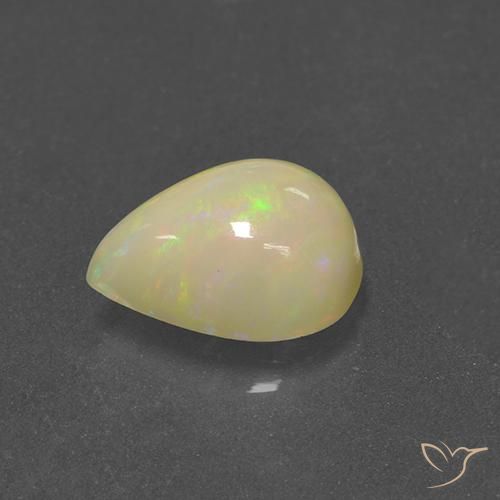 Opale Multicolore naturelle En forme de poire, 1.70 ct, Translucide
