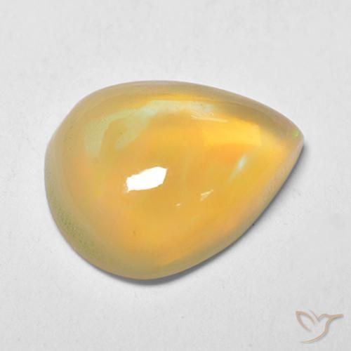 Opale Multicolore naturelle En forme de poire, 1.21 ct, Transparent