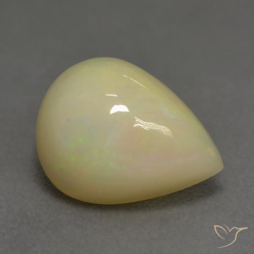 1.58ct Naturel Multicolore Opale, En forme de poire, Translucide