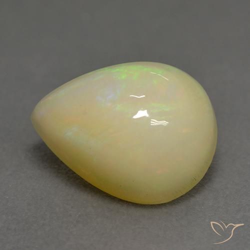 Opale Multicolore naturelle En forme de poire, 1.58 ct, Translucide