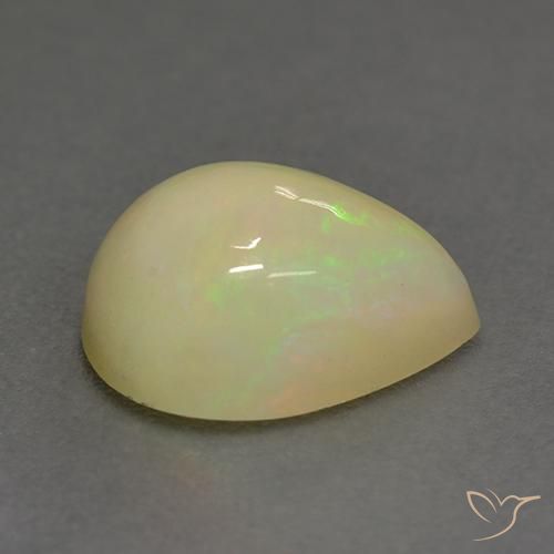 Opale Multicolore naturelle En forme de poire, 1.58 ct, Translucide