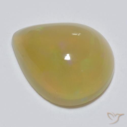 1.51ct Naturel Multicolore Opale, En forme de poire, Translucide, Photo A