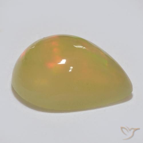 Opale Multicolore naturelle En forme de poire, 1.51 ct, Translucide