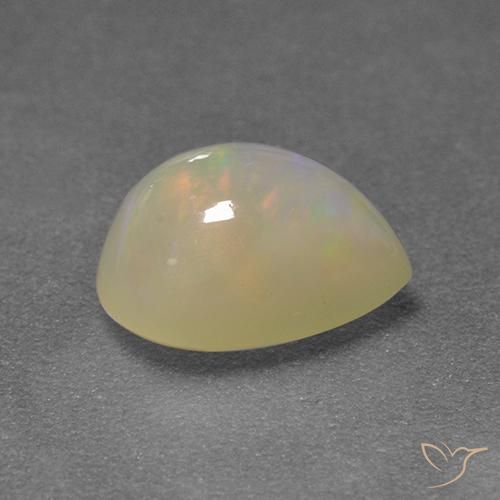 Opale Multicolore naturelle En forme de poire, 1.55 ct, Translucide