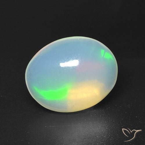 Opale Multicolore naturelle ovale, 1.43 ct, Transparent
