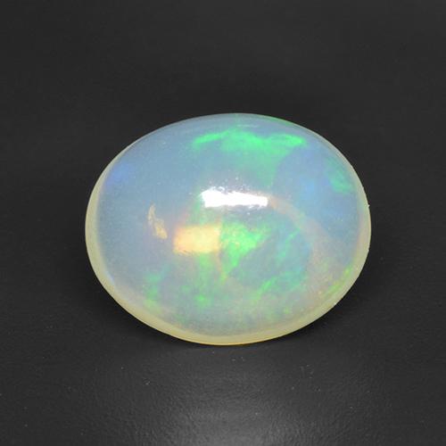 Opale Multicolore naturelle ovale, 1.86 ct, Transparent