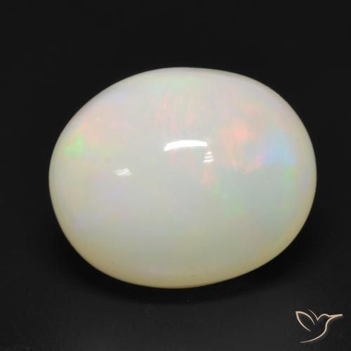 Opale Multicolore naturelle ovale, 3.49 ct, Translucide