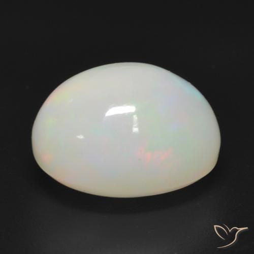 Opale Multicolore naturelle ovale, 3.49 ct, Translucide