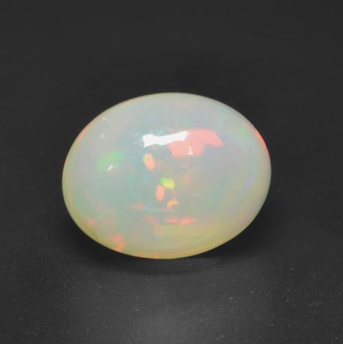 Opale Multicolore naturelle Coupe ovale, 2.33 ct, Transparent