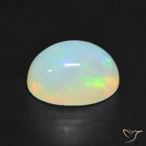 Opale Multicolore naturelle ovale, 1.14 ct, Translucide