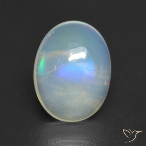 1.43ct Naturel Multicolore Opale, ovale, Transparent