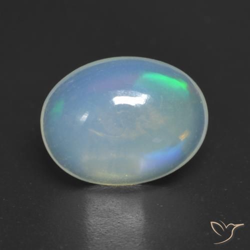 Opale Multicolore naturelle ovale, 1.43 ct, Transparent
