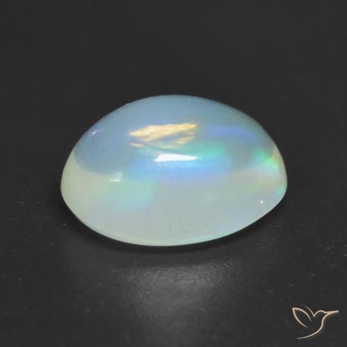 Opale Multicolore naturelle ovale, 1.43 ct, Transparent