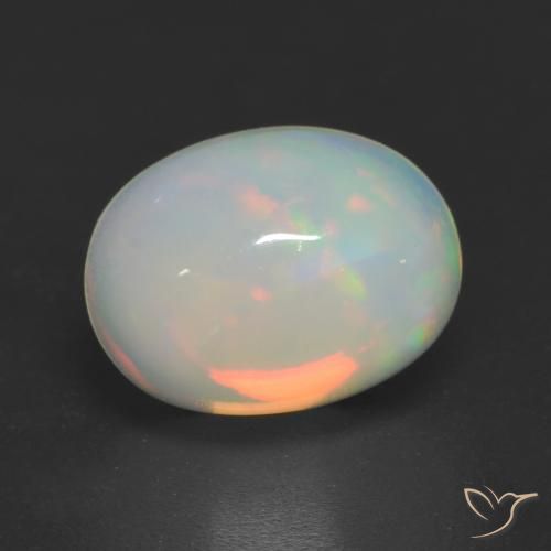 1.54ct Naturel Multicolore Opale, ovale, Transparent